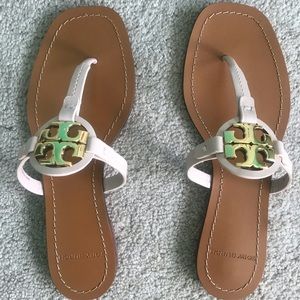 NIB Tory Burch Pale Pink Mini Miller Sandals Sz 6